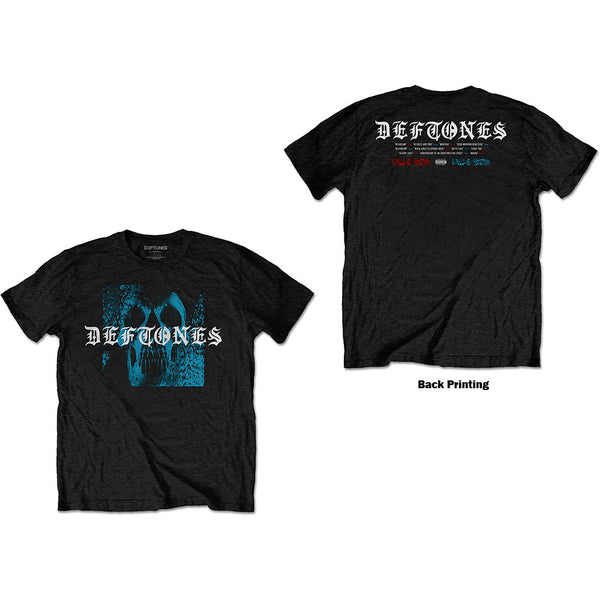 Deftones | Official Band T-Shirt | Static Skull (Back Print)