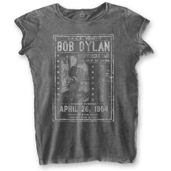 Bob Dylan Ladies T-Shirt: Curry Hicks Cage (Burn Out)