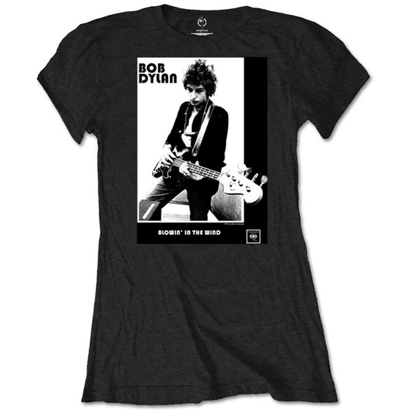 Bob Dylan Ladies T-Shirt: Blowing in the Wind