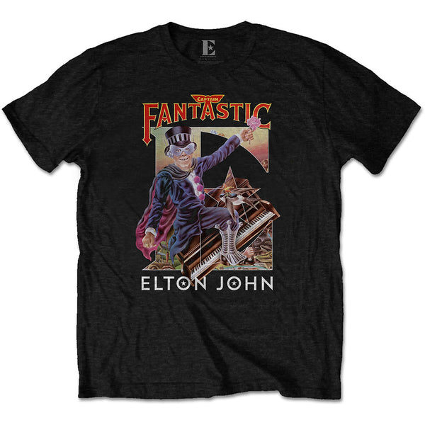 Elton John | Official Band T-Shirt | Captain Fantastic