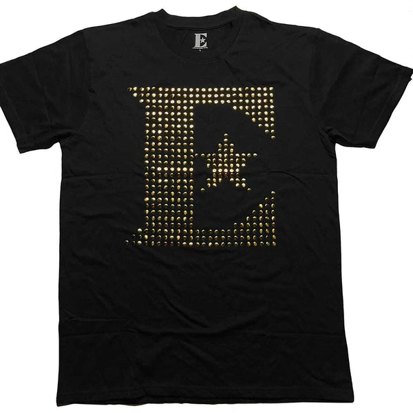 Elton John | Official Band T-shirt | E Logo (Diamante)