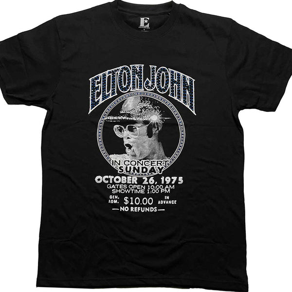 Elton John | Official Band T-Shirt | In Concert (Diamante)