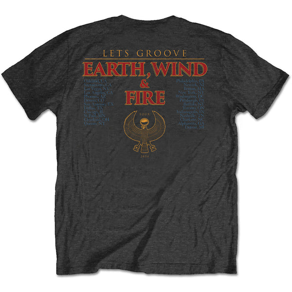 Earth, Wind & Fire | Official Band T-shirt | Let's Groove (Back Print)
