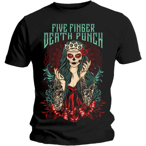 Five Finger Death Punch | Official Band T-Shirt | Lady Muerta