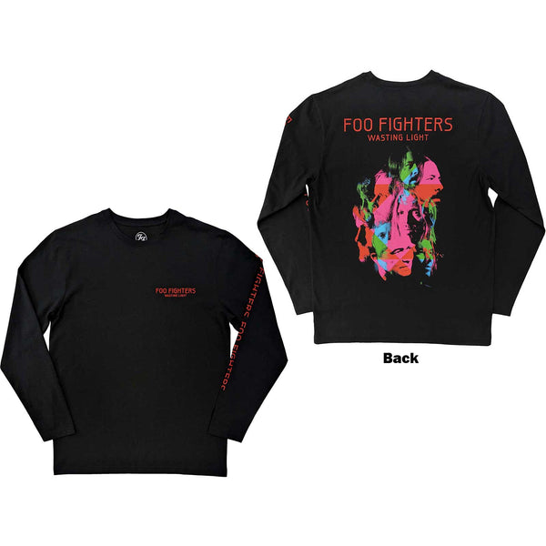 Foo Fighters | Official Band Long Sleeve T-Shirt | Wasting Light (Back & Sleeve Print)
