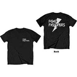 Foo Fighters Unisex Tee: Flash Logo (Back Print)