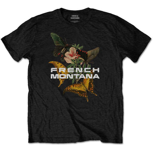 French Montana | Official Band T-Shirt | Butterfly (Small)