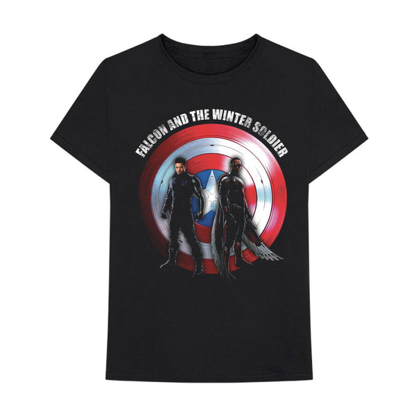 Marvel Comics | Official Band T-Shirt | Falcon & Winter Soldier Shield Logo