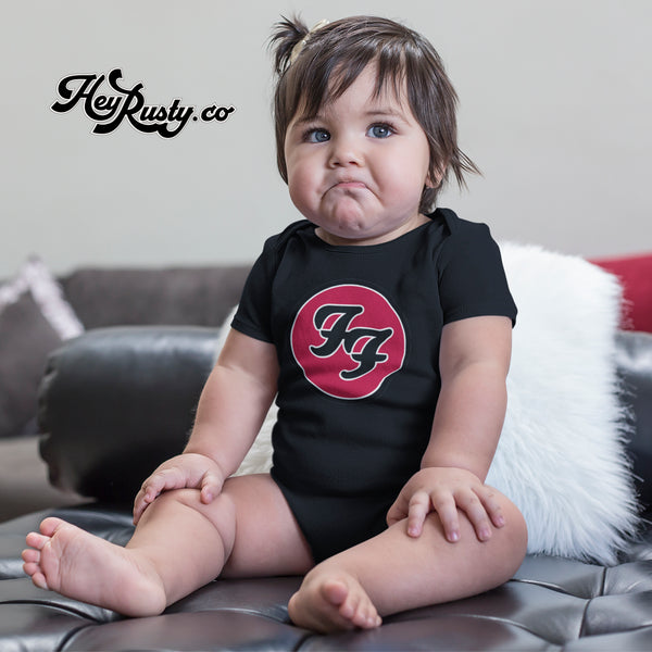 Foo Fighters Kids Baby Grow: FF Logo