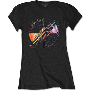 Pink Floyd Ladies Tee: Machine Greeting Orange