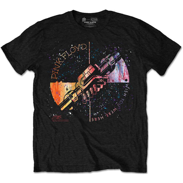 Pink Floyd Unisex Tee: Machine Greeting Orange