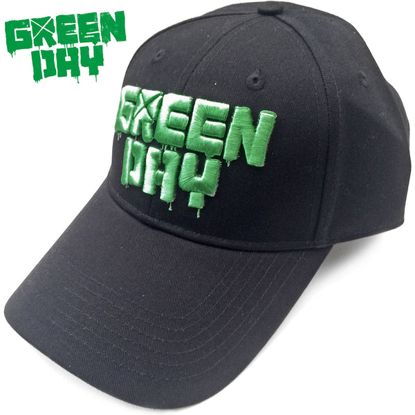 Green Day Unisex Baseball Cap: Dripping Logo