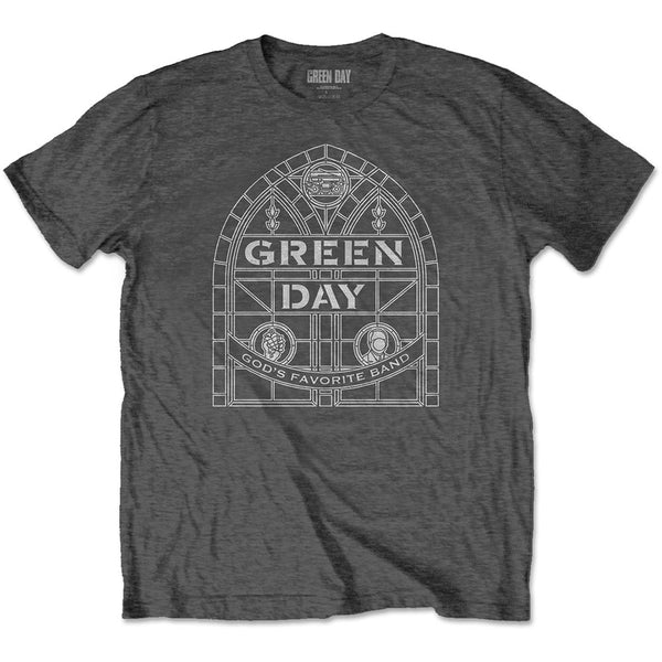 Green Day | Official Band T-Shirt | Stained Glass Arch