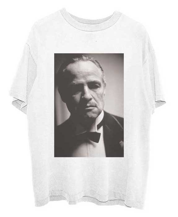 The Godfather Unisex T-Shirt: Brando B&W (Back Print)