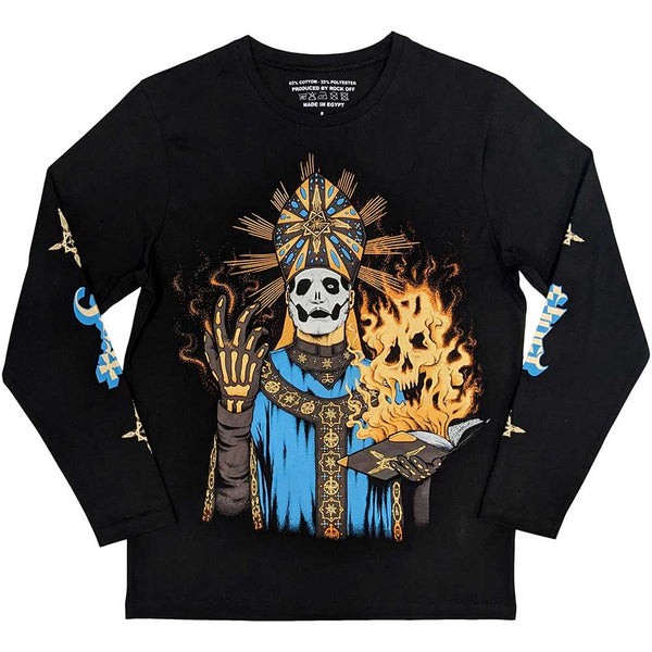 Ghost | Official Band Long Sleeve T-Shirt | The Burning (Sleeve Print)