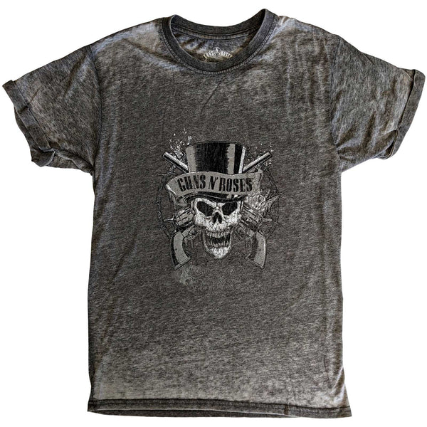 Guns N' Roses | Official Band T-Shirt | Faded Skull (Burnout)