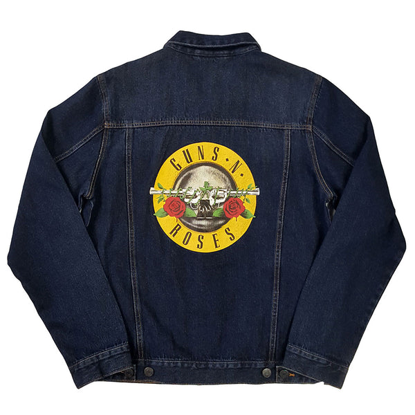 Guns N' Roses Unisex Denim Jacket: Classic Logo (Back Print)
