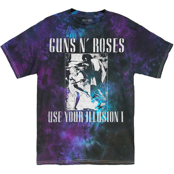 Guns N' Roses Unisex T-Shirt: Use Your Illusion Monochrome (Dye-Wash)