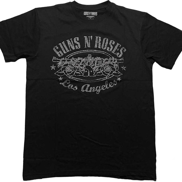 Guns N' Roses | Official Band T-Shirt | LA Logo (Diamante)
