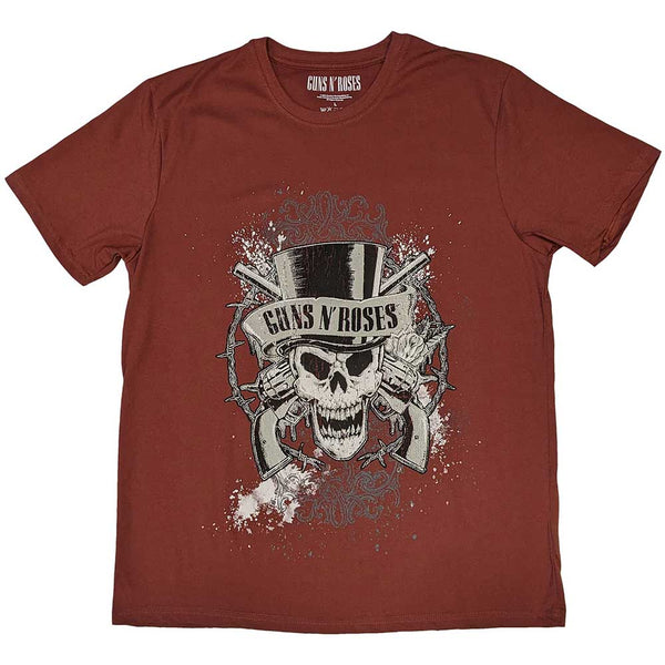Guns N' Rosess | Official Band T-Shirt | Faded Skull