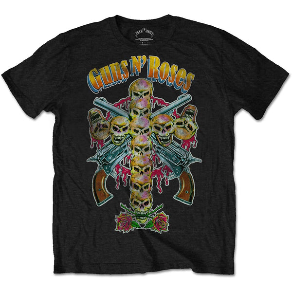 Guns N' Roses | Official Band T-Shirt | Skull Cross 80s