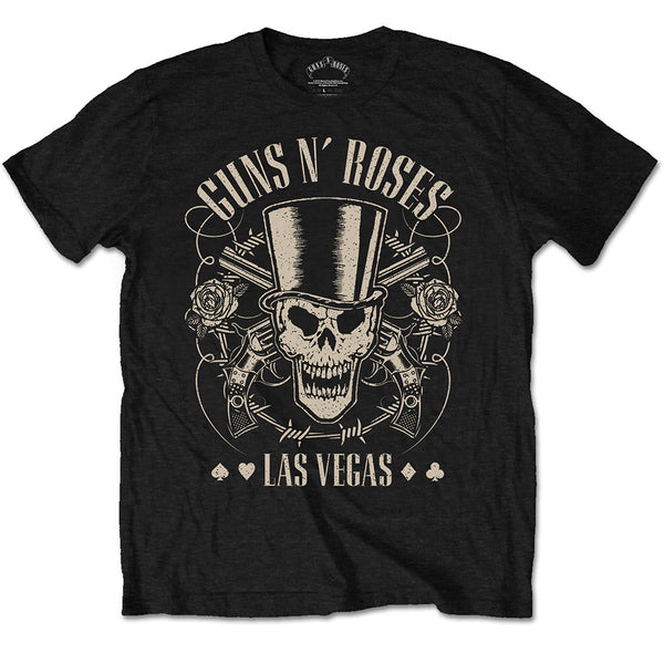 Guns N' Roses | Official Band T-Shirt | Top Hat, Skull & Pistols Las Vegas