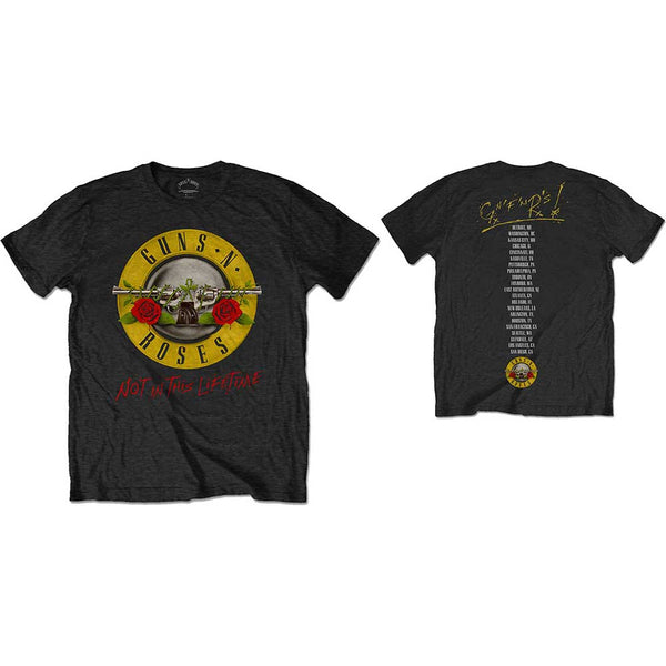 Guns N' Roses | Official Band T-Shirt | Not in this Lifetime Tour (Back Print)