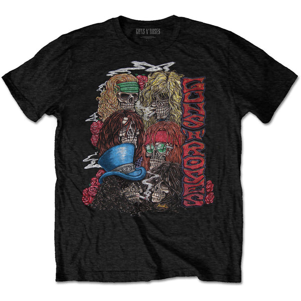 Guns N' Roses | Official Band T-Shirt | Stacked Skulls