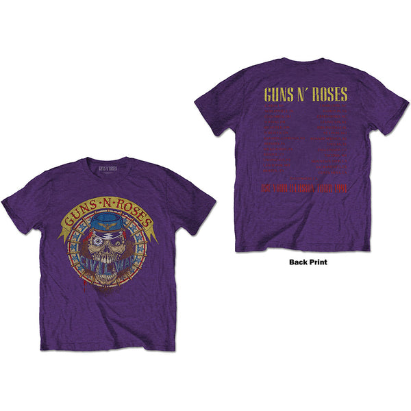 Guns N' Roses | Official Band T-Shirt | Skull Circle (Back Print)