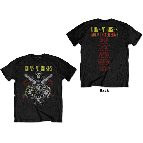 Guns N' Roses | Official Band T-Shirt | Pistols & Roses (Back Print)