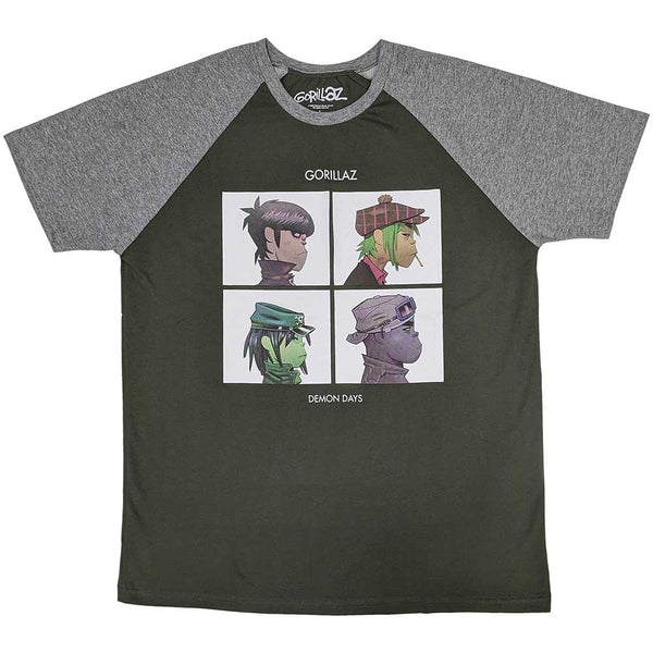 Gorillaz | Official Band Raglan T-Shirt | Demon Days