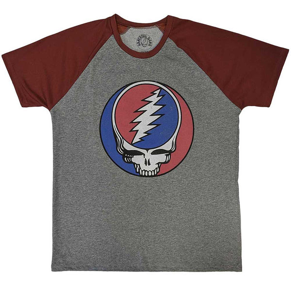 Grateful Dead | Official Band Raglan T-Shirt | Steal Your Face Classic