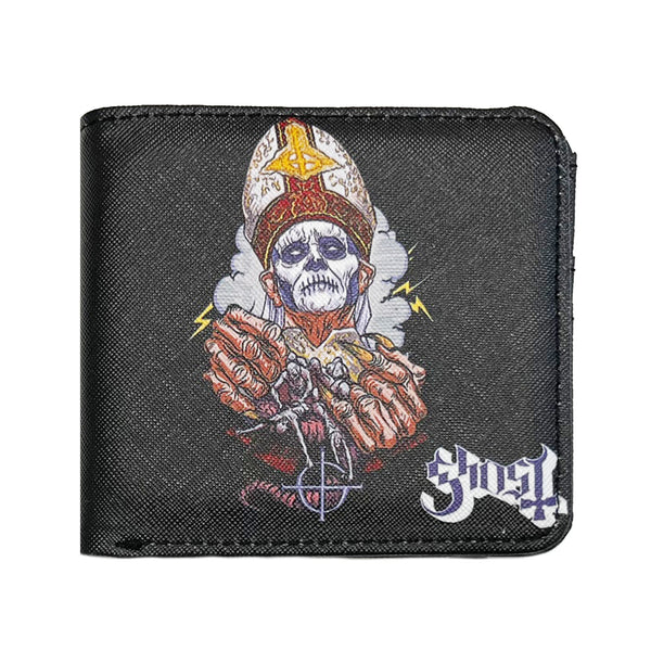 Ghost Gift Set with Ghost Papa Nihil (Wallet), Keychain, Baseball Cap, 5 x Button Badges, Woven Patch