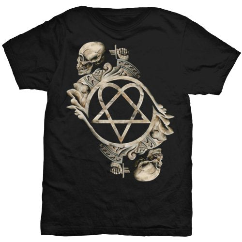 HIM | Official Band T-Shirt | Bone Sculpture (Back Print)