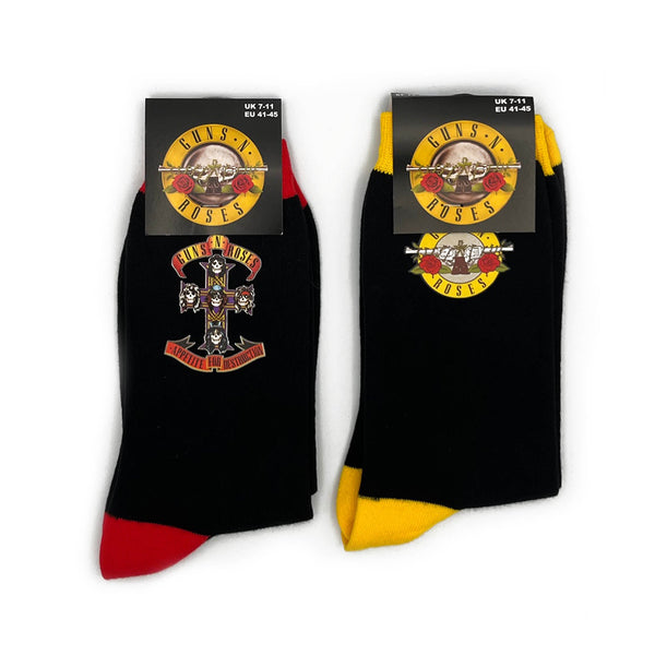 Guns N' Roses Socks 2 Pack - Adult UK 7-11 (EU 41-46, US 8-12)