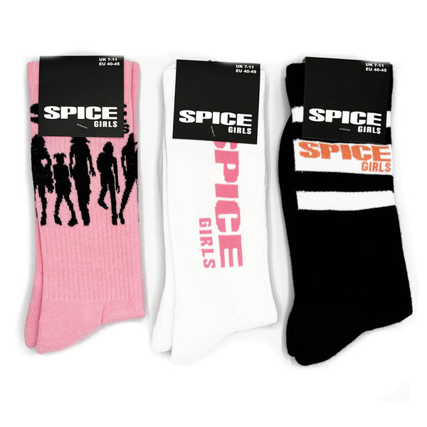 Spice Girls Socks 3 Pack - Adult UK 7-11 (EU 41-46, US 8-12)