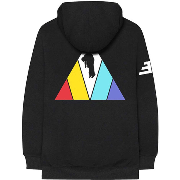 Imagine Dragons Unisex Zipped Hoodie: Triangle (Back Print)