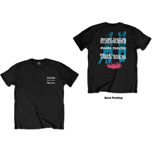Imagine Dragons | Official Band T-Shirt | Man Glitch (Back Print)