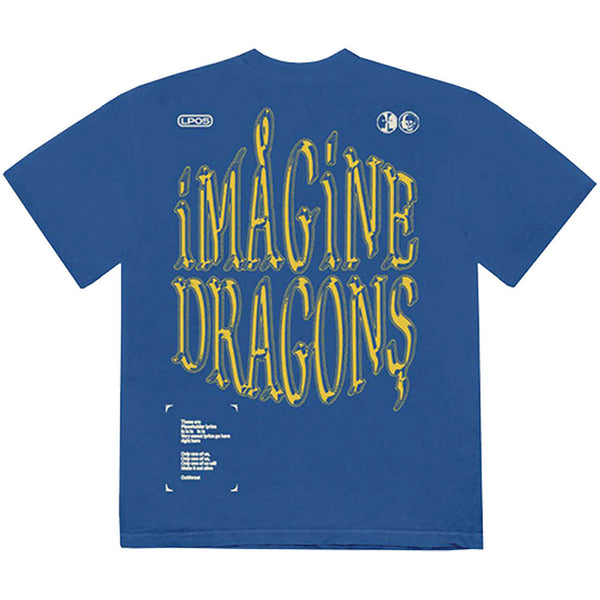 Imagine Dragons | Official Band T-Shirt | Lyrics (Back Print)