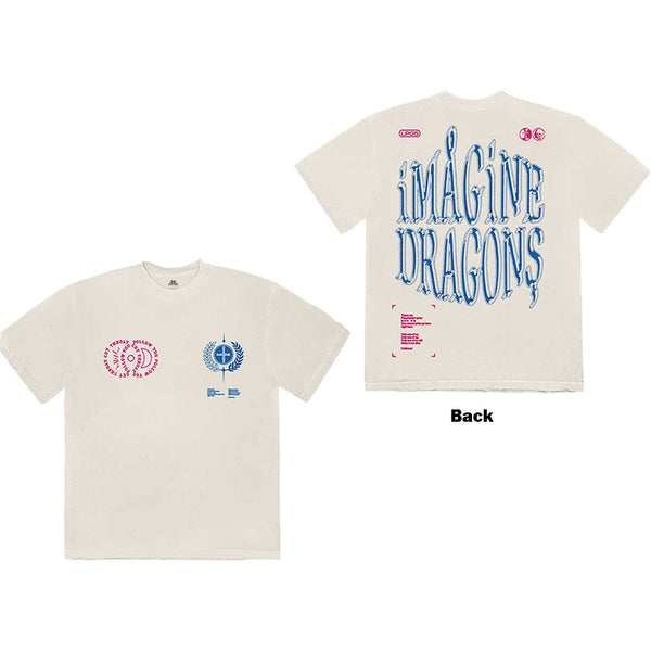 Imagine Dragons | Official Band T-Shirt | Lyrics (Back Print)
