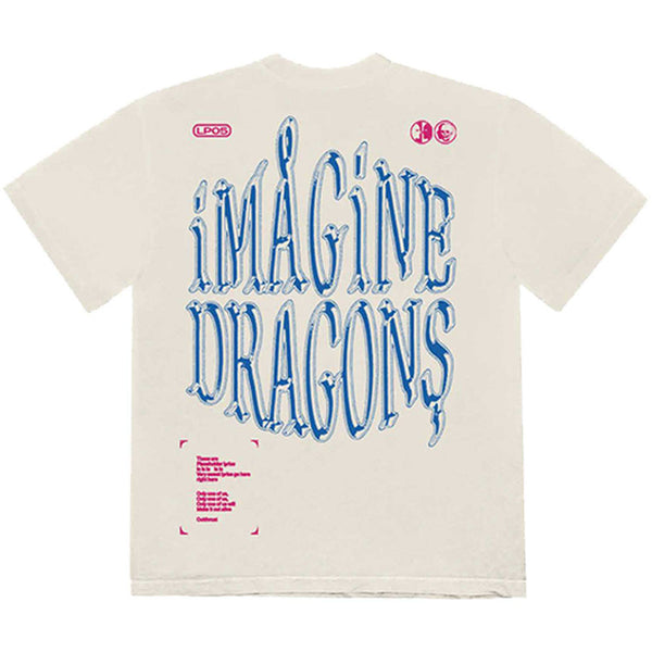 Imagine Dragons | Official Band T-Shirt | Lyrics (Back Print)
