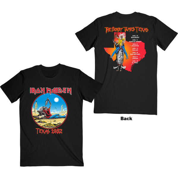 Iron Maiden | Official Band T-Shirt | The Beast Tames Texas (Back Print)