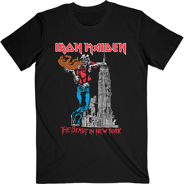 Iron Maiden | Official Band T-Shirt | The Beast In New York (Back Print)