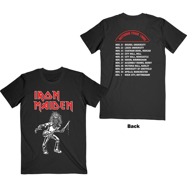 Iron Maiden | Official Band T-Shirt | Autumn Tour 1980 (Back Print)