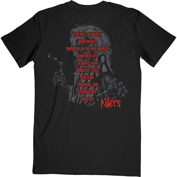 Iron Maiden | Official Band T-Shirt | Killers V.2. Album Track list (Back Print)