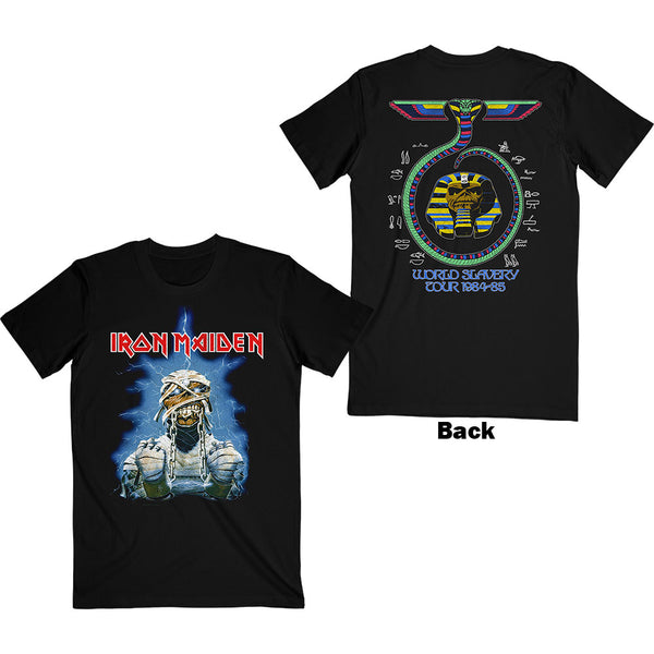 Iron Maiden | Official Band T-shirt | World Slavery Tour '84 - '85 (Back Print)