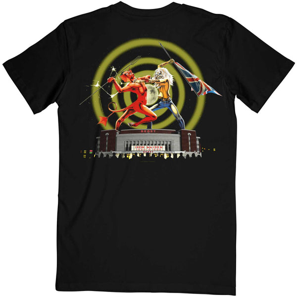 Iron Maiden | Official Band T-Shirt | Beast Over Hammersmith Eddie & Devil (Back Print)