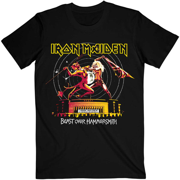 Iron Maiden | Official Band T-Shirt | Beast Over Hammersmith Eddie & Devil Tonal