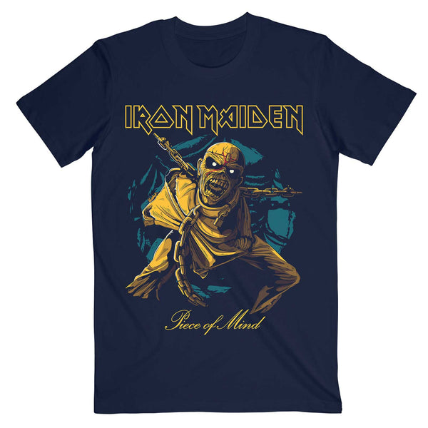 Iron Maiden | Official Band T-Shirt | Piece of Mind Gold Eddie