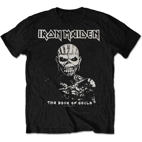 Iron Maiden | Official Band T-Shirt | The Book of Souls White Contrast